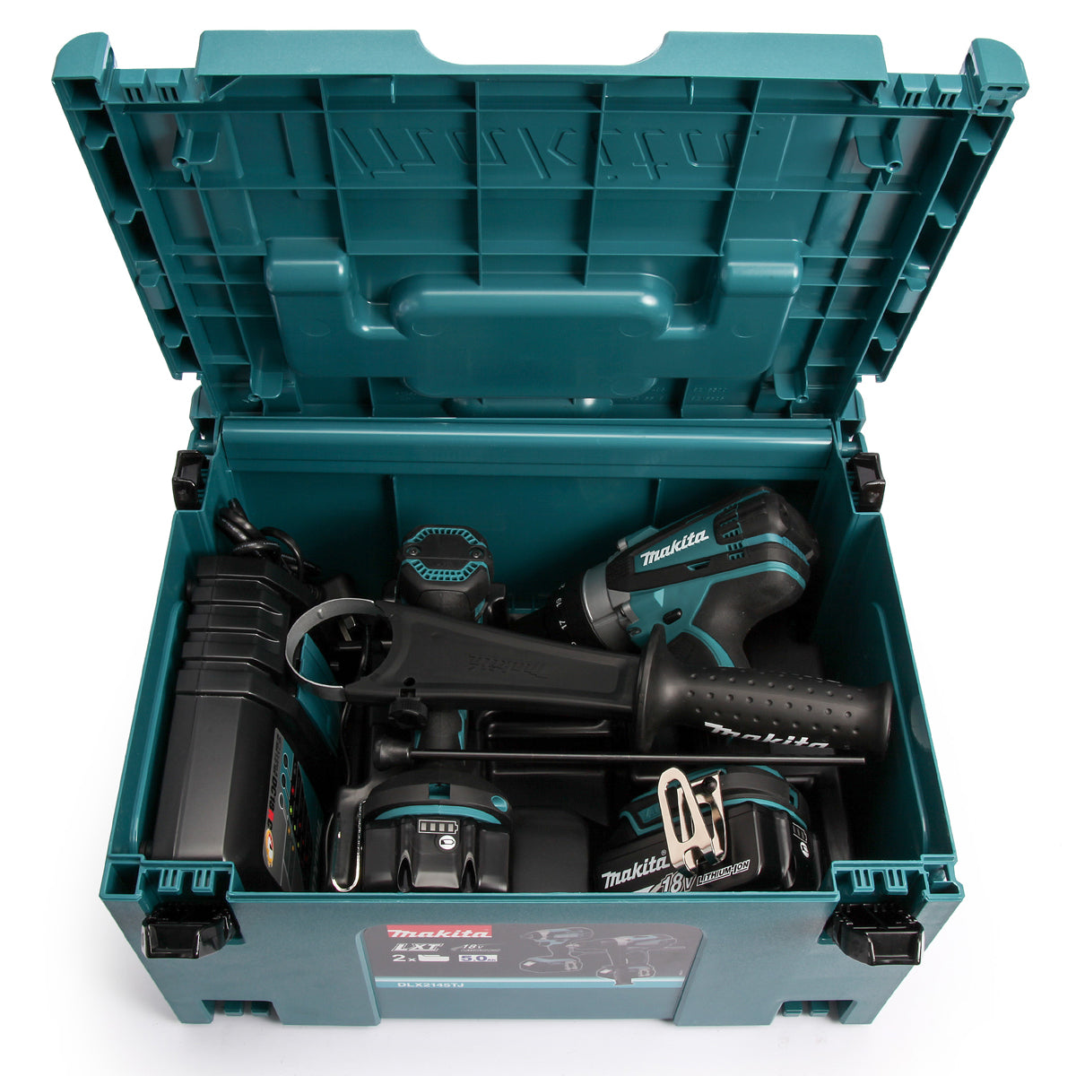 Makita DLX2145TJ 18V LXT Twin Pack With 2 x 5.0Ah Battery Charger & Type 3 Case