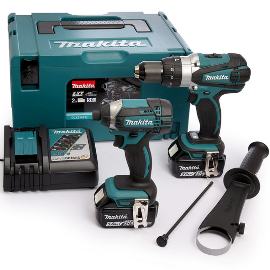 Makita DLX2145TJ 18V LXT Twin Pack with 2 x 5.0Ah Battery Charger & Type 3 Case