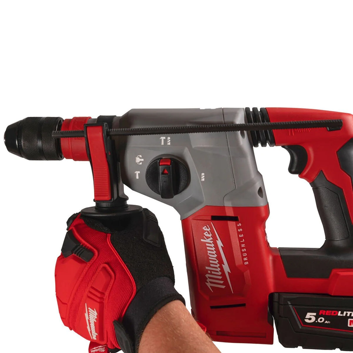 Milwaukee M18BLHX-0X 18V Brushless SDS-Plus Hammer Drill with 1 x 5.0Ah Battery & Charger