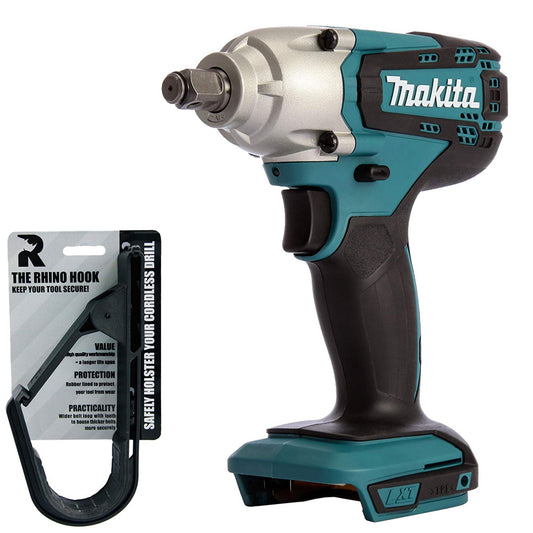 Makita DTW190Z 18V 1/2" Impact Wrench Body with Rhino Hook Tool Belt