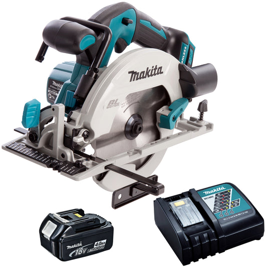 Makita DHS680Z 18V 165mm Brushless Circular Saw with 1 x 4.0Ah Battery & Charger