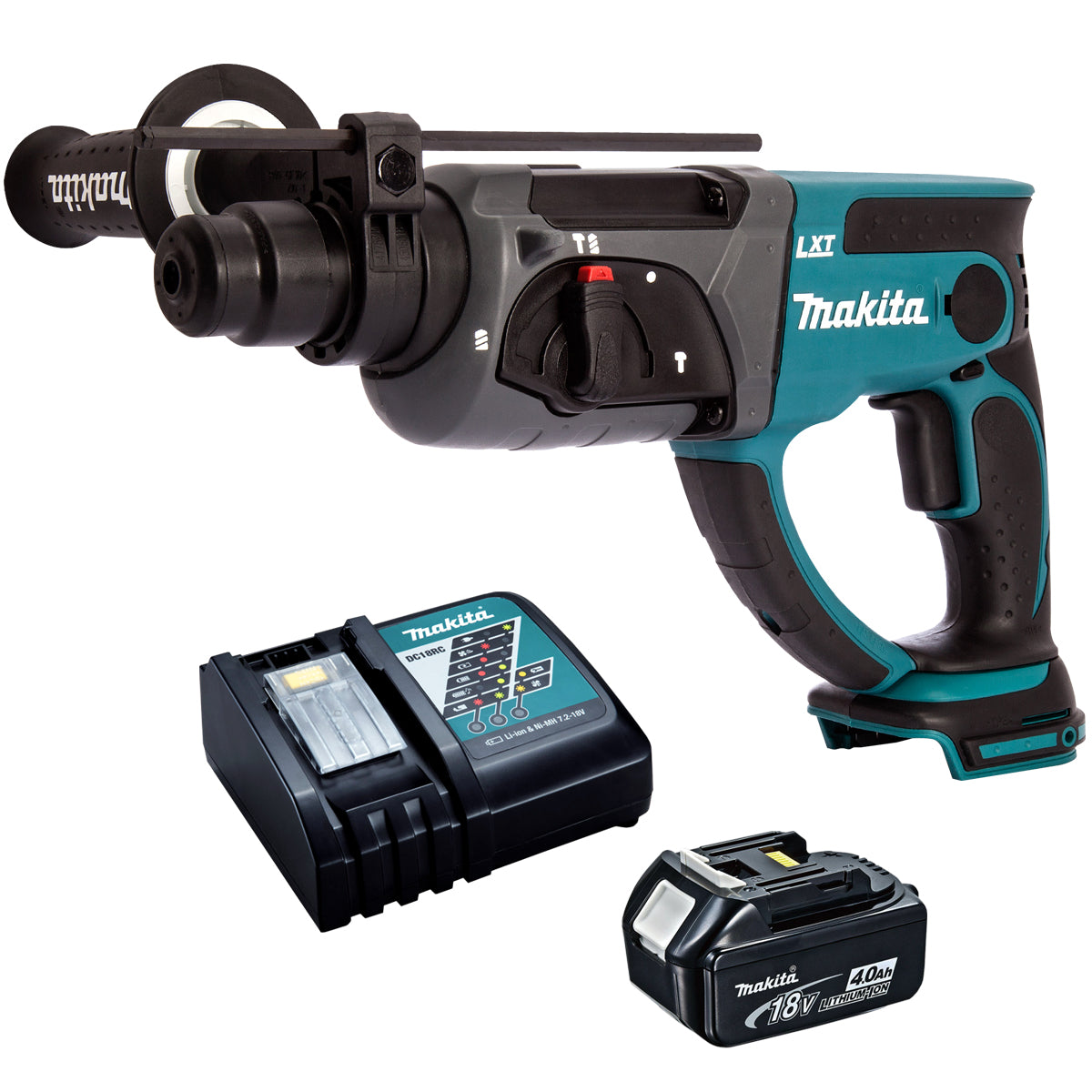 Makita DHR202Z 18V SDS+ Rotary Hammer Drill with 1 x 4.0Ah Battery & Charger