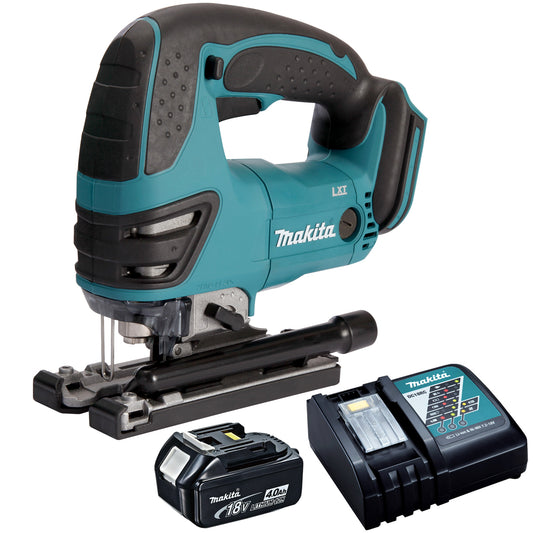 Makita DJV180Z 18V Cordless Jigsaw with 1 x 4.0Ah Battery & Charger