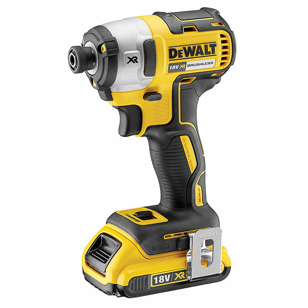 Dewalt DCF887D2 18V XR Brushless 3 Speed Impact Driver With 2 x 2.0Ah Li-ion Battery Charger In Case