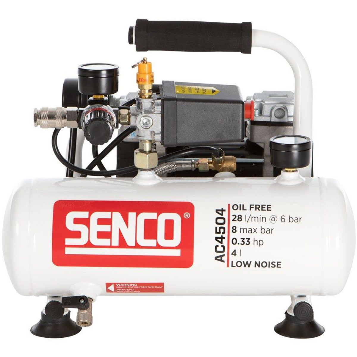 Senco AFN0024KITUK2 Finish Pro Brad Nailer & Low Noise Compressor 240V