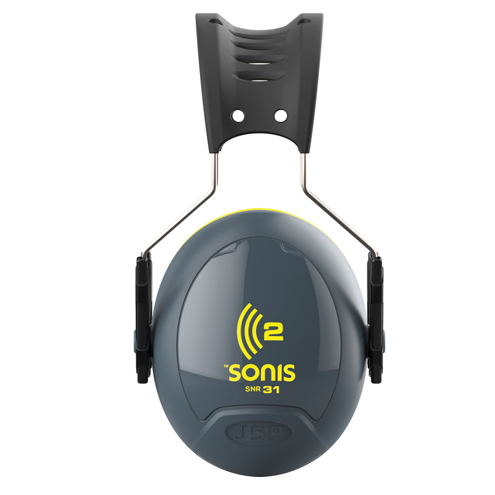 JSP Sonis 2 Adjustable Ear Defenders Yellow SNR31dB AEB020-0AY-900