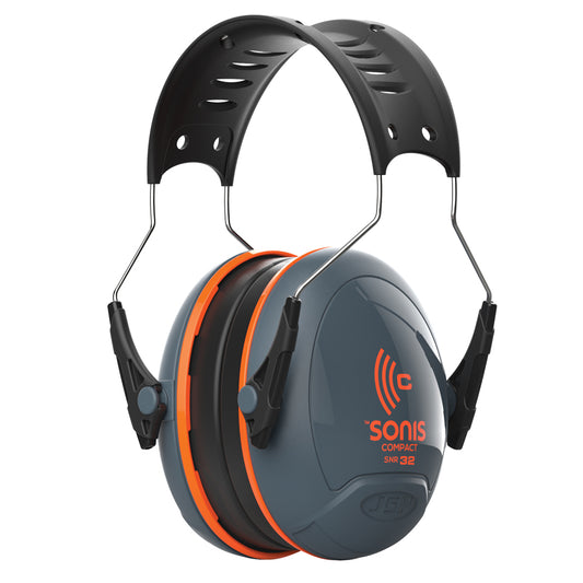 JSP Sonis Compact Low Profile Adjustable Ear Defenders SNR32dB AEB030-0AY-000