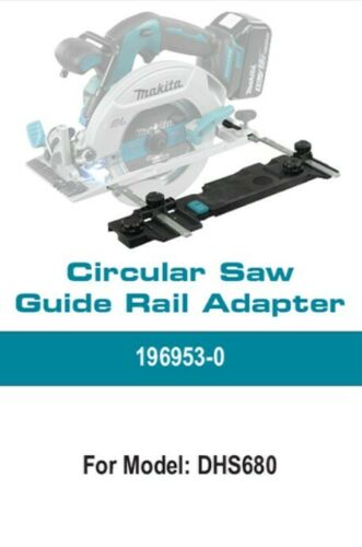 Makita DHS680Z 18V Brushless Circular Saw 165mm Body Only + Guide Rail & Adapter