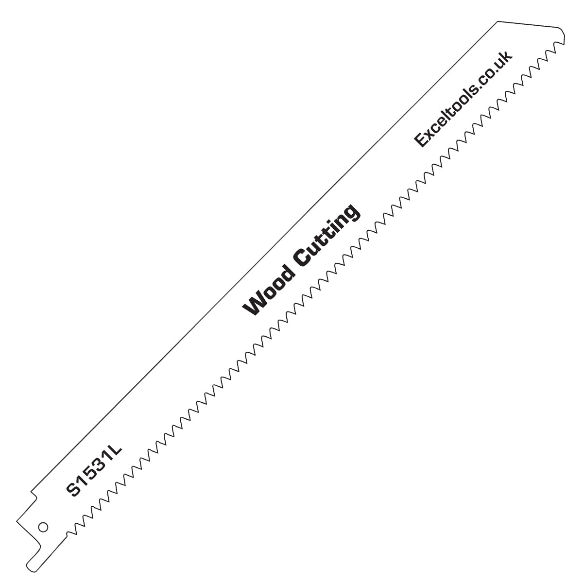 Excel 240mm HCS Saber Saw Blades for Wood Cut  Pack of 5