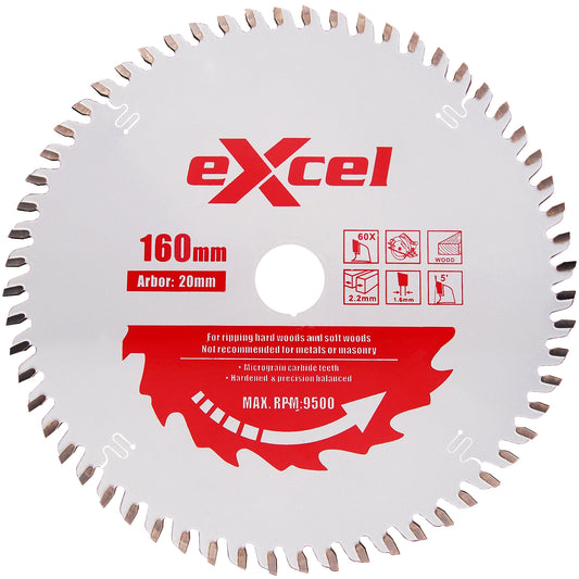 Excel Plunge Saw Blade Pro Series 160MM 48 Tooth