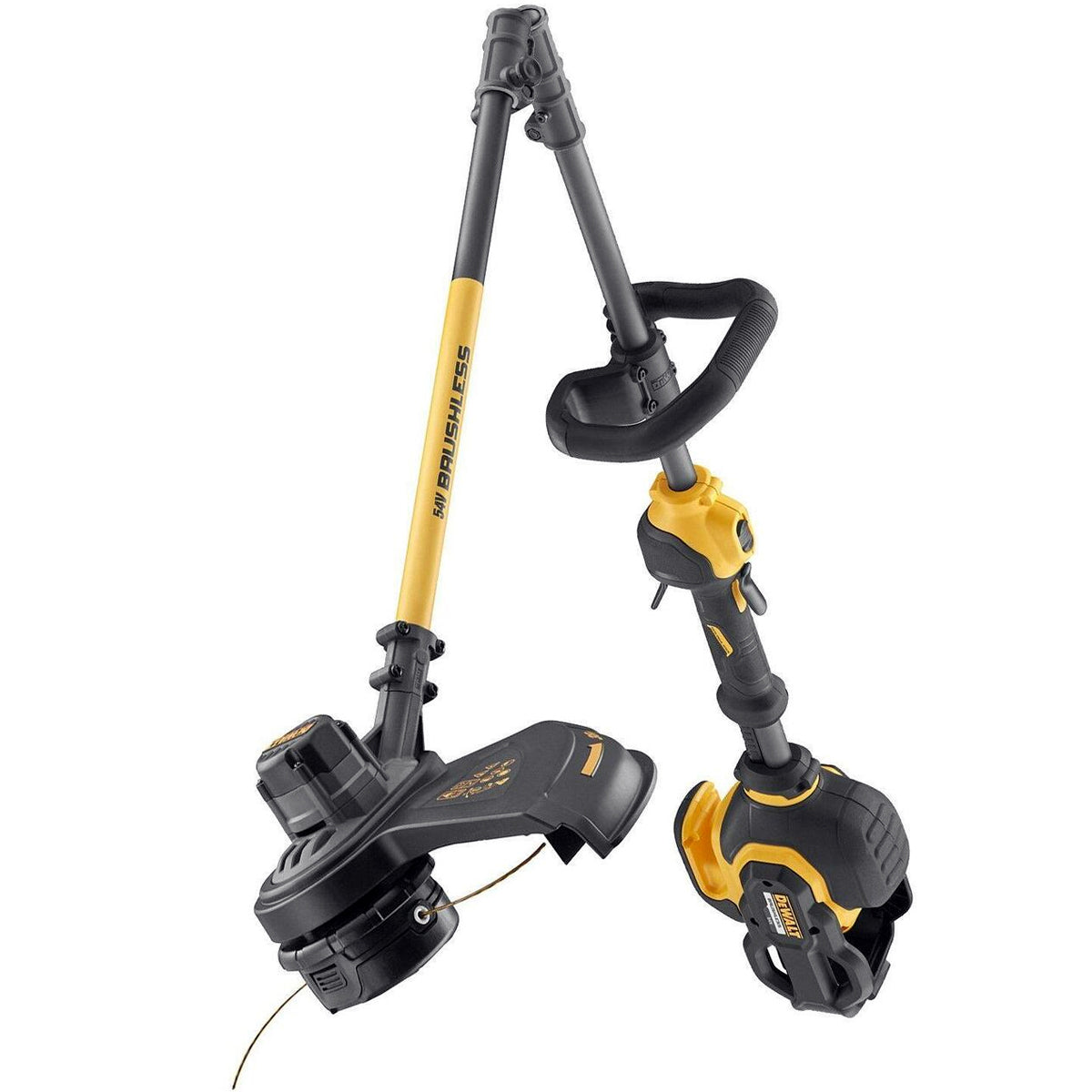 Dewalt DCM5713X1 54V Flexvolt Brushless Split Shaft String Trimmer with 1 x 9.0Ah Battery & Charger