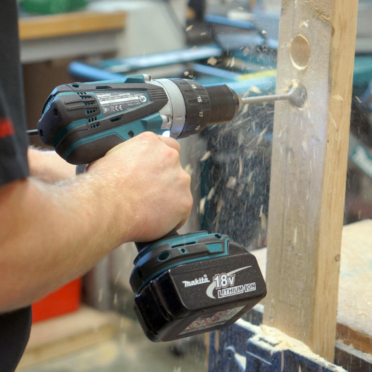 Makita 2 Piece 18V LXT Combi Drill & Angle Grinder 115mm Body Only