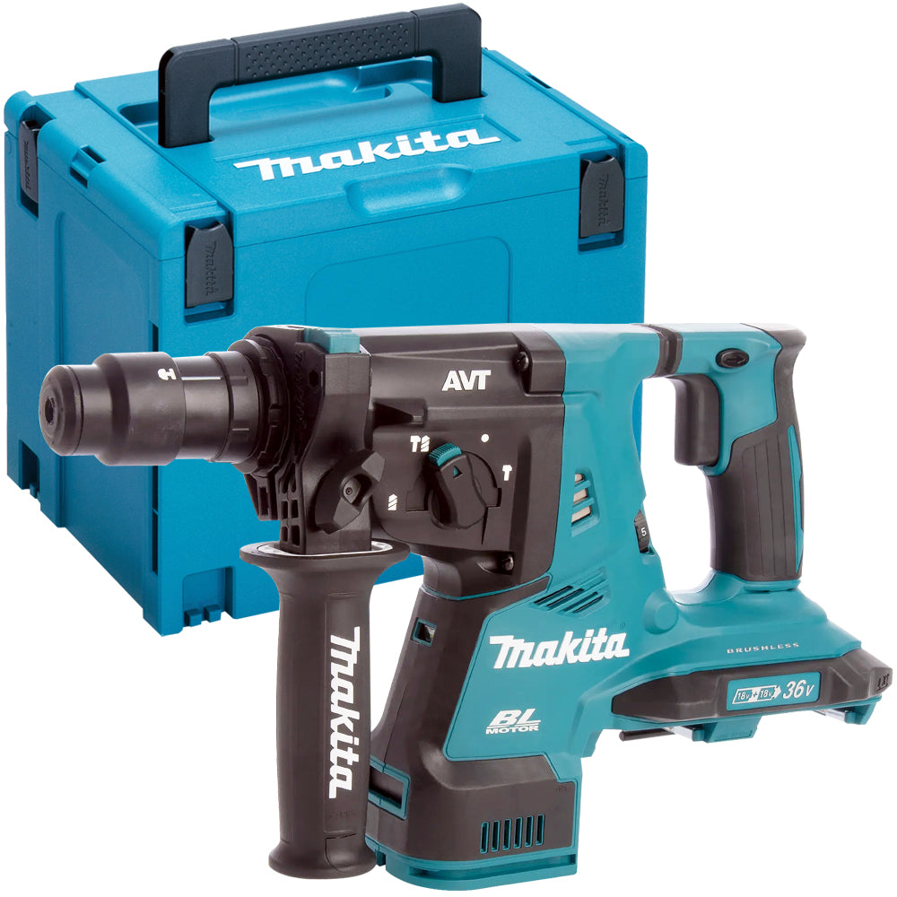 Makita DHR280ZJ 36V Brushless SDS+ Rotary Hammer Drill With 1 x 5.0Ah Battery & Charger In Case
