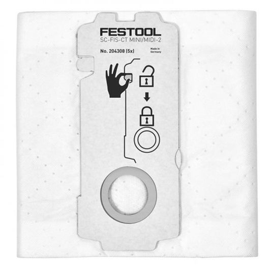 Festool SC-FIS-CT MINI/MIDI-2/5/CT15 SELFCLEAN Filter Bag - 204308
