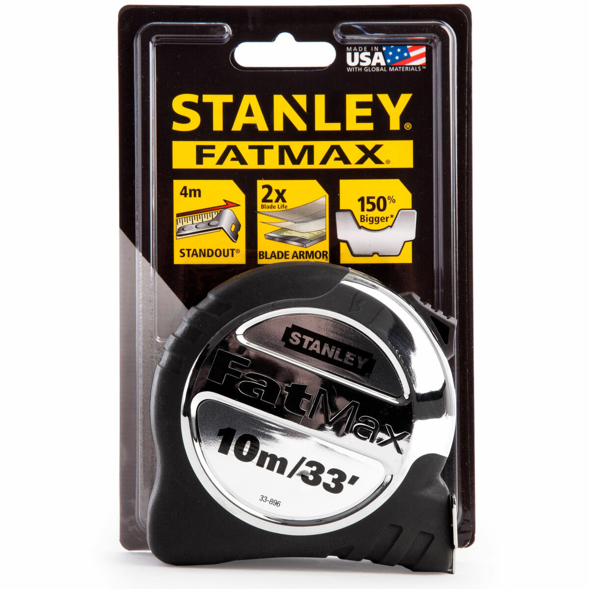 Stanley 5-33-896 FatMax Xtreme Pocket Tape Measure 10m/33ft STA533896