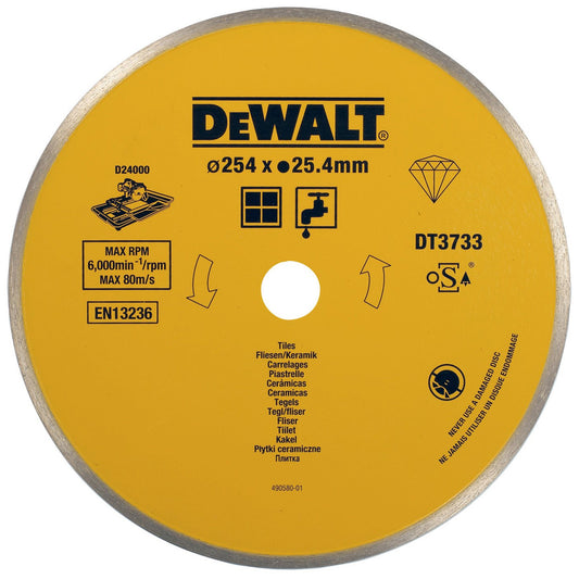 DeWalt 254mm Ceramic Diamond Tile Blade DT3733XJ
