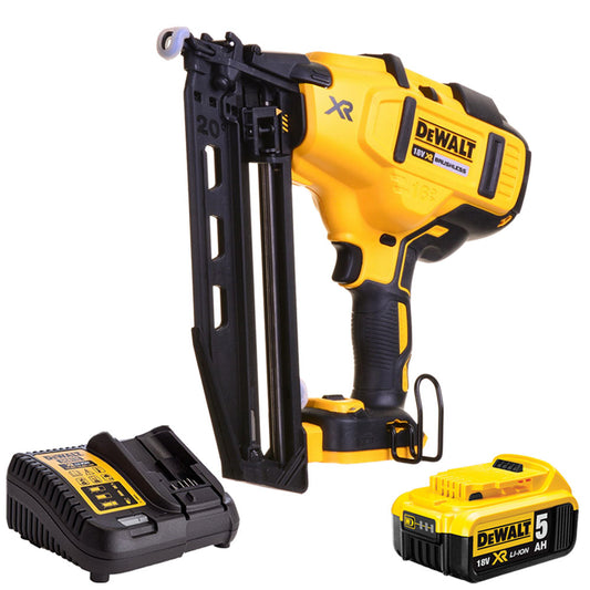 DeWalt DCN660N 18V Brushless Second Fix Nailer with 1 x 5.0Ah Battery & Charger