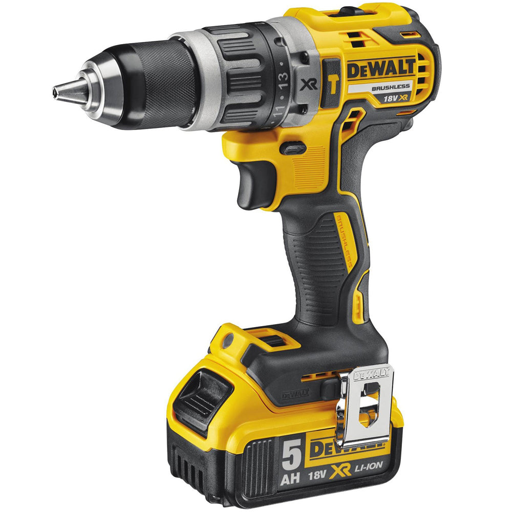 Dewalt DCK266P2-GB 18V XR Brushless Twin Pack With 2 x 5.0Ah Batteries Charger In Case - SPL