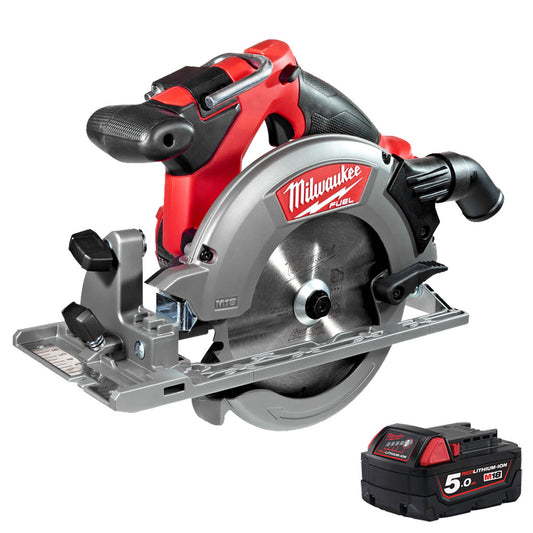 Milwaukee M18CCS55-0 18V Fuel Brushless 165mm Circular Saw with 1 x 5.0Ah Battery M18B5