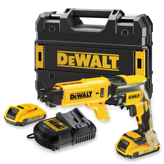 Dewalt DCF620D2K 18V Brushless Collated Drywall Screwdriver with 2 x 2.0Ah Batteries & Charger In Case