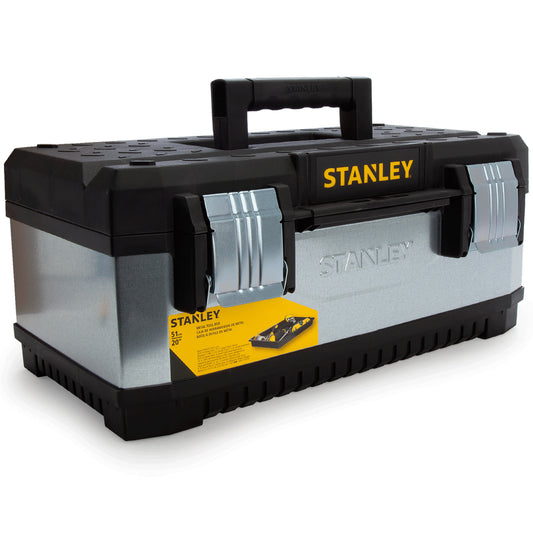 Stanley 1-95-618 Galvanised Metal Toolbox 50cm/20" STA195618