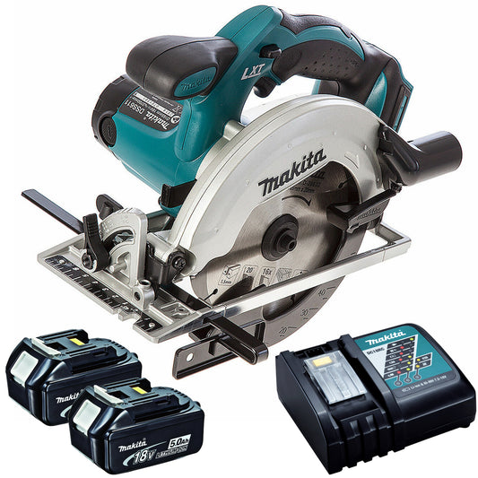 Makita DSS610Z 18V 165mm Circular Saw with 2 x 5.0Ah Battery & Charger