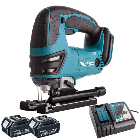 Makita DJV180Z 18V LXT Cordless Jigsaw with 2 x 5.0Ah Batteries & Charger