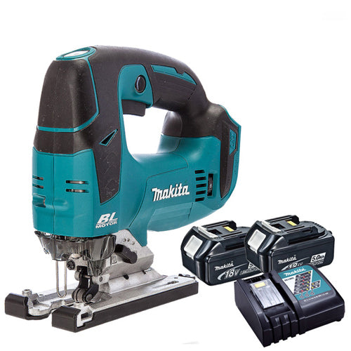 Makita DJV182Z 18v LXT Brushless Jigsaw With 2 x 5Ah Battery & Charger