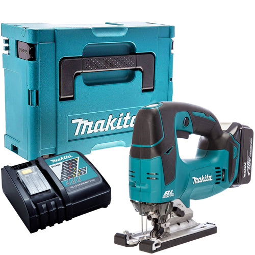 Makita DJV182Z 18V Brushless Jigsaw with 1 x 5.0Ah Battery & Charger in Case