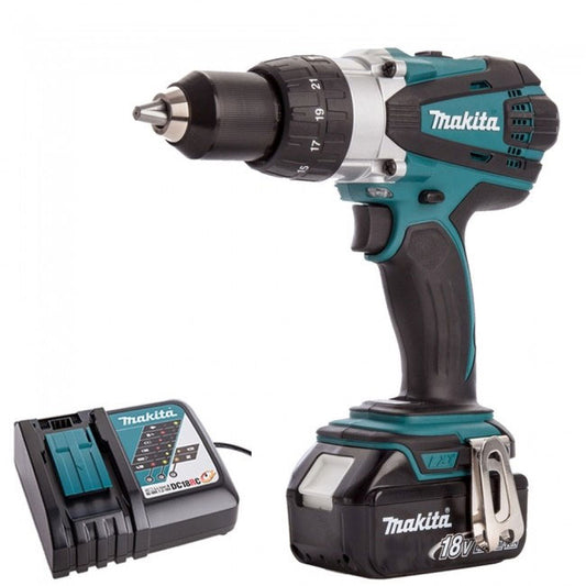 Makita DHP458Z 18V Cordless Combi Drill with 1 x 5.0Ah Battery & Charger