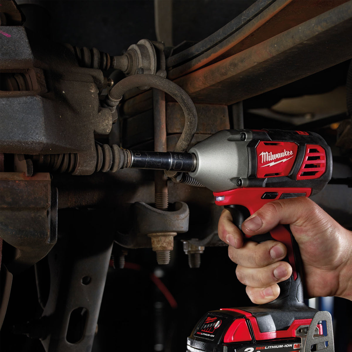 Milwaukee M18BIW38-0 18V Compact 3/8In Impact Wrench with 1 x 5.0Ah Battery & Fast Charger