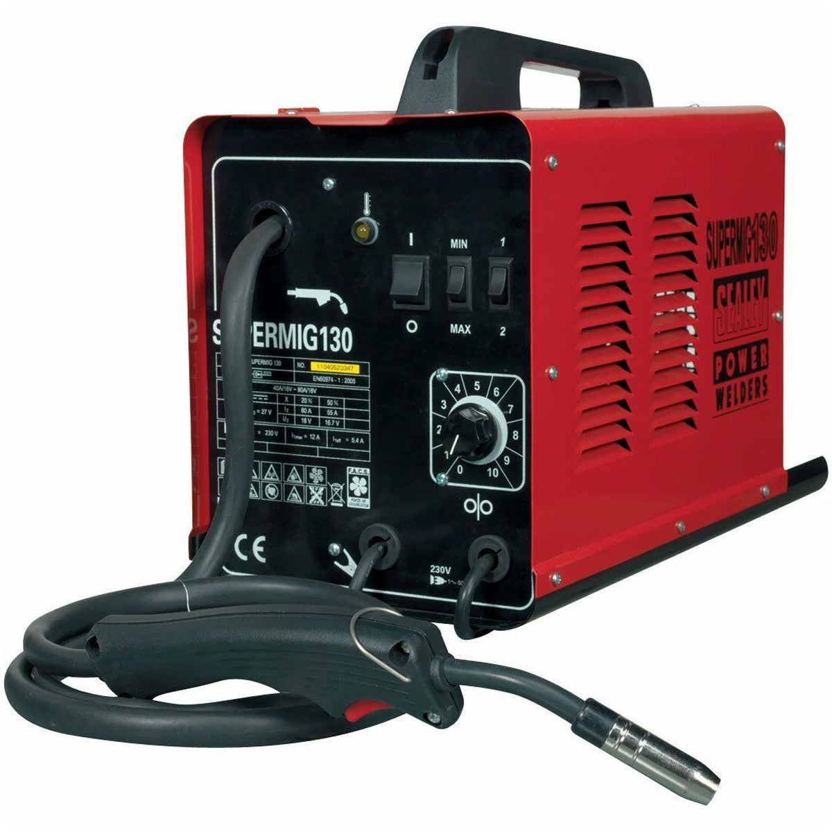 Sealey SUPERMIG130 130A Portable Mini MIG Welder 230V