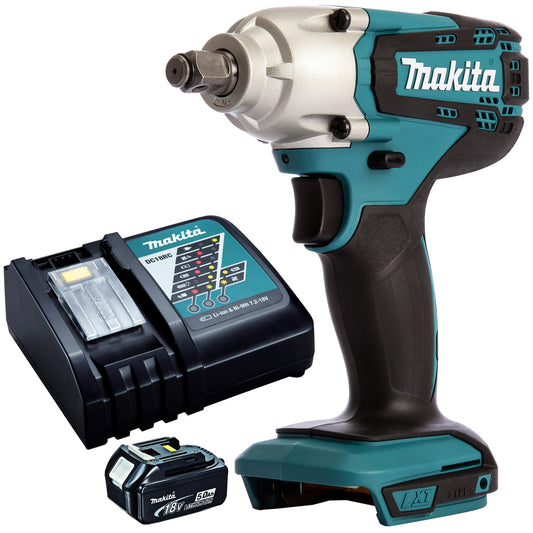 Makita DTW190Z 18V 1/2" Impact Wrench with 5.0Ah Battery & Charger