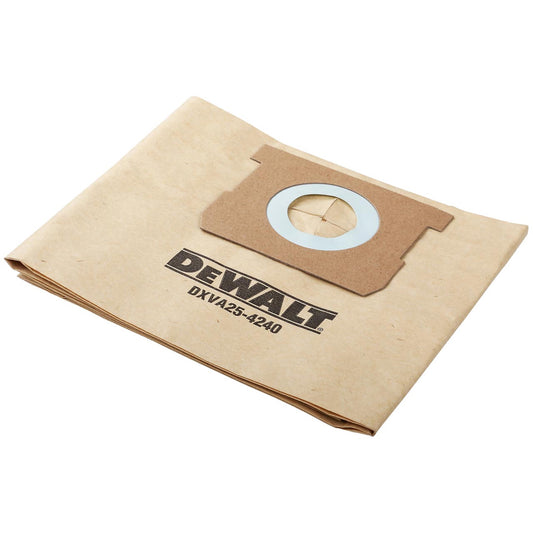 Dewalt Dust Bag DXVA25-5240 for DXV15T Vacuum Cleaner Pack of 3