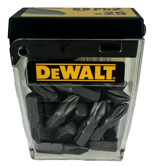 DeWalt DT71522-QZ 25mm PH2 Standard Screwdriver Bits Tic Tac 25 Piece