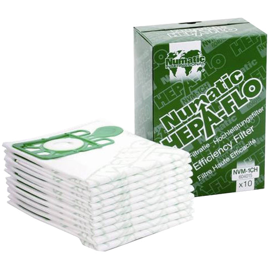 Numatic HEPA-FLO High Efficiency Filter Bags Pack of 10 - NUM-604615