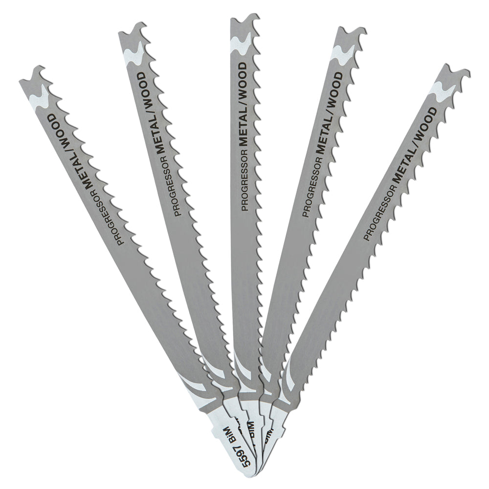 DeWalt 132mm HCS Progressor Tooth Jigsaw Blades DT2059-QZ Pack of 5